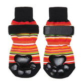 KUTKUT Dog Socks to Prevent Licking for Hardwood Floors - Socks for Small Medium Large Dogs - Double Side Grips Traction Control Non Skid Anti Slip Socks for Puppy Doggie Senior Dog - kutkuts